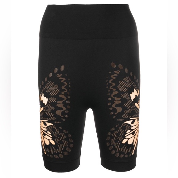 WOLFORD Butterfly Print cycling shorts SIZE MEDIUM - Picture 1 of 5